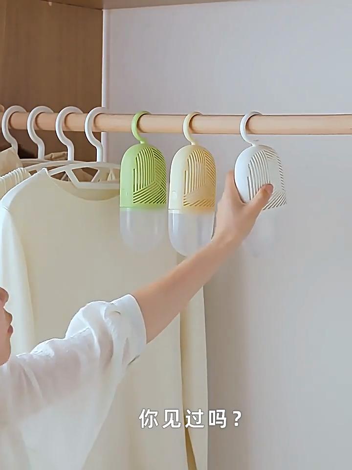 Clothes Dehumidification Box Reusable Hanging Dehumidifier Packs Anti-Mold with Water Collector&hook for Wardrobe Closet Cabinet