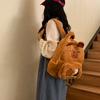 Plush Capybara Labubu Cartoon Backpack With Large Capacity For School And Daily Use