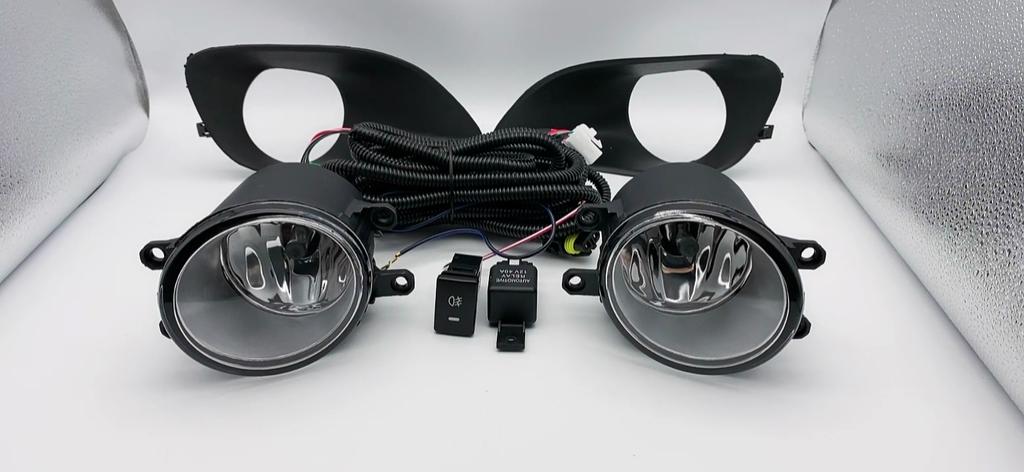 1 set Fog Lights Headlight for Toyota Yaris Sedan Belta Vios 2007 2008 2009 2010 2011 Fog Lamp Kit With Harness Bulb Switch