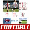 Vintage England UK T-shirt Football Soccer Training National Flag United Kingdom 3D Print CHEER JERSEY Short Sleeve Round Neck Sport Uniform Unisex