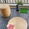Costoffs Acacia Wood Interlocking Flooring Tiles Deck Tiles, Pack of 10/27, Water-Resistant & Non-Slip for Indoor/Outdoor