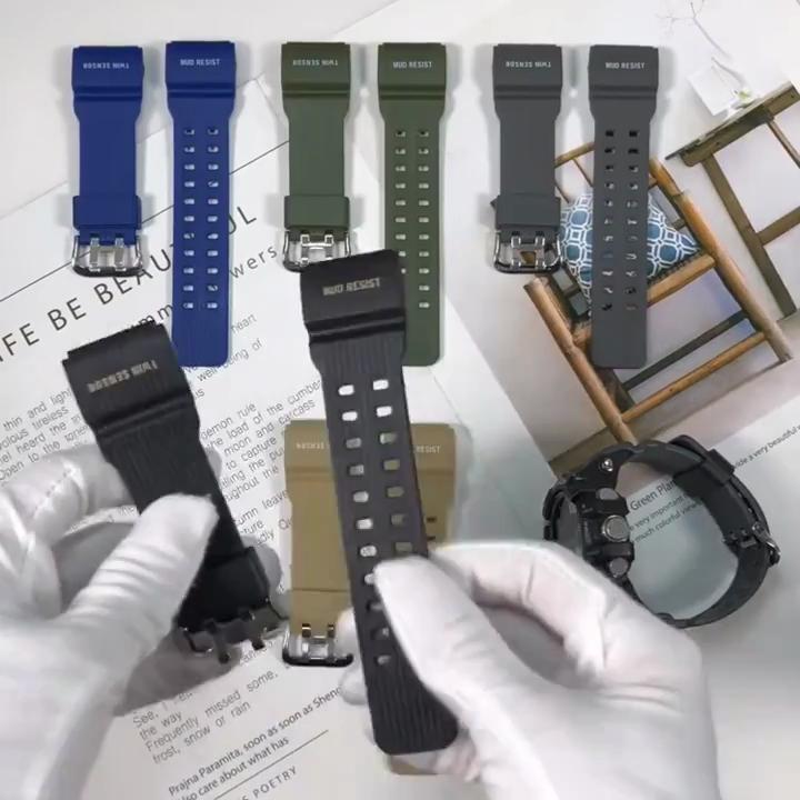 For Casio G-SHOCK GG-1000 GWG-100 GSG-100 Silicone Strap Men Replacement Resin Watch Band Sport Waterproof Bracelet Accessories