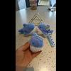 Soft Plush Whale Keychain Adorable Short Plush Stuffed Ocean Fish Toy