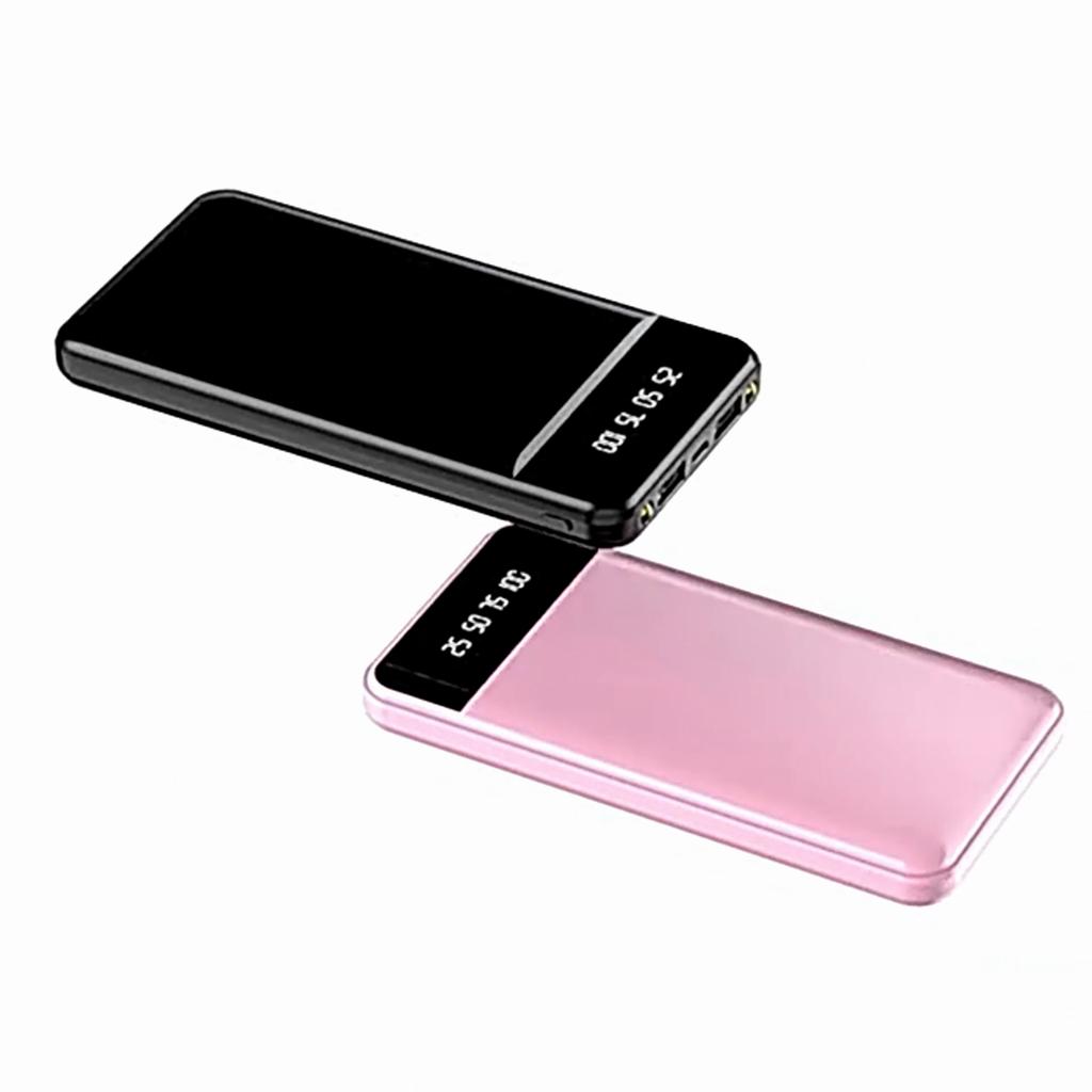 Ultra-thin Power Bank Large-capacity 20000mAh Portable Charger Mobile Power Changing Station with LED Light