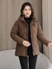 Middle Age Women's Winter Jackets Hooded Embroidery Casual Thick Parka Female Warm Coat