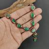Emerald Gemstone Handmade Copper Electroformed Jewelry Adjustable Necklace For Her