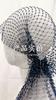 Handmade Hollow Out Fishnet Hat, Rhinestone Fashion Mid-length Fishnet Cap, Trendy Lady Accessory