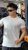 Men’s Autumn Winter Velvet Fitness Sports T-shirt Casual Short Sleeve High Collar Running Top