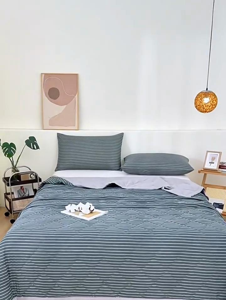 Summer Cooling Blanket Cooling Fiber Breathable Soft Cooling Quilt Machine Washable Air Conditioning Quilt
