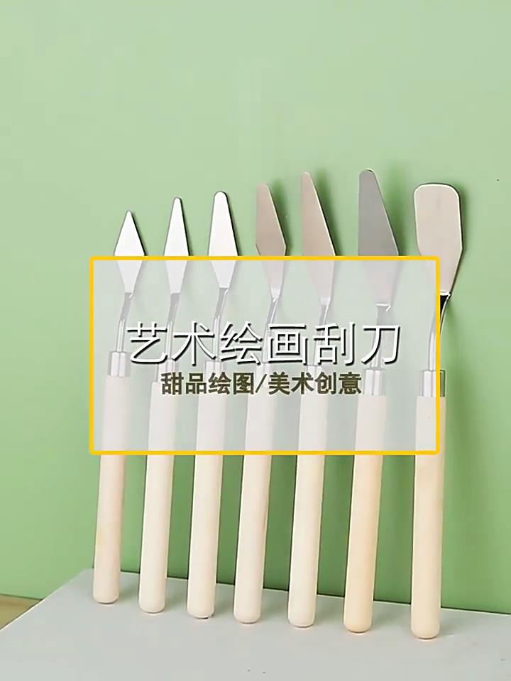 3 buc Cuțit de paletă Spatulă din oțel inoxidabil Instrument de pictură pentru pictura în ulei Sculptură de argilă