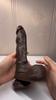 11.4 Inch Super Long  Realistic Dildo Electric Coarse Simulation Phallus Telescopic Rocking Vibration Heating Dildo Female Masturbator Adult Sex Dildo