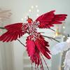 Christmas Hummingbird Decor With Faux Feather Material For Holiday Tree And Scene Decoration