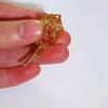 Dameslegering Broche Holle Rozenbloem Vorm Reversspeld Pakken Jassen Tassen Sjaals Badge Veelzijdig Accessoire