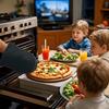 Short Heat-Resistant Oven Mitts with Non-Slip Grip and Hanging Loop