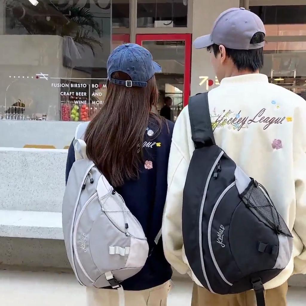 Retro Wasserabweisende Sport-Brusttasche mit großem Fassungsvermögen Studenten-Umhängetasche