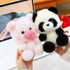 Short Plush Cat Plushie With Hanging Rope For Desk Decor And Kids Room