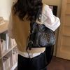 Vintage Large Capacity Rivet Tote Bag Women's Shoulder Underarm Bag