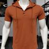 Men'S Sportswear Fitness Short-Sleeve T-Shirt Hoodie Top