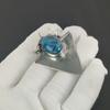 Natural Neon Blue Apatite Gemstone Silver Pendant In 925 Sterling Silver- Handmade Design, Everyday Wear Jewelry, Unique Pendant Easter Gift