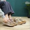 Johnature British Style Genuine Leather Retro Mixed Colors Women's Sports Shoes Mesh Breathable Casual Flat Shoes