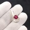 Natural Pink Rubellite Gemstone 925 Sterling Silver Jewelry Stylish Pendant 1" CP-24-6