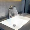 360° Rotatable Bathroom Faucet with 4 Modes | Swivel Spout Single Handle Basin Mixer Tap | Modern Chrome Vanity Sink Faucet for Washbasin