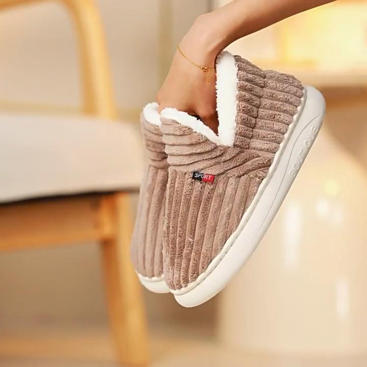 Women Soft House Boots,Indoor Bootie Slippers,Warm Fleece Lined Slipper Shoes