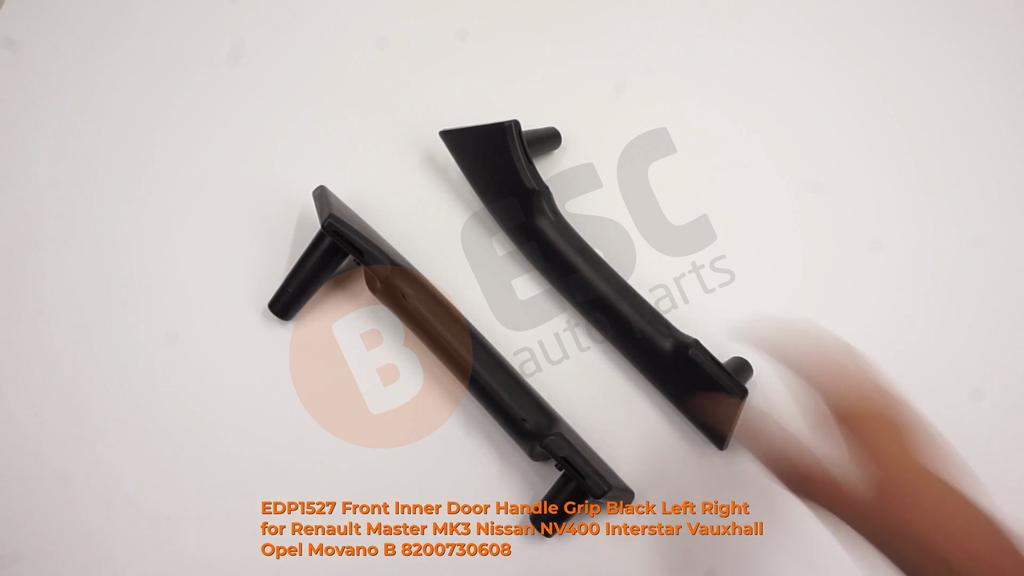 EDP1527 Front Inner Door Handle Grip Set Black for Renault Master MK3 Nissan NV400 Interstar Vauxhall Opel Movano B 8200730608