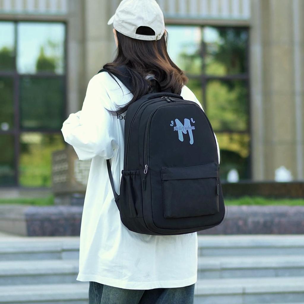 Three-Piece Backpack Set Student Large Capacity School Bag Men Women Travel Backpack with Pen Bag