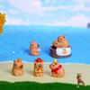 Adorable Capybara Resin Figurine Blind Box Cartoon Desk Decor Ornament