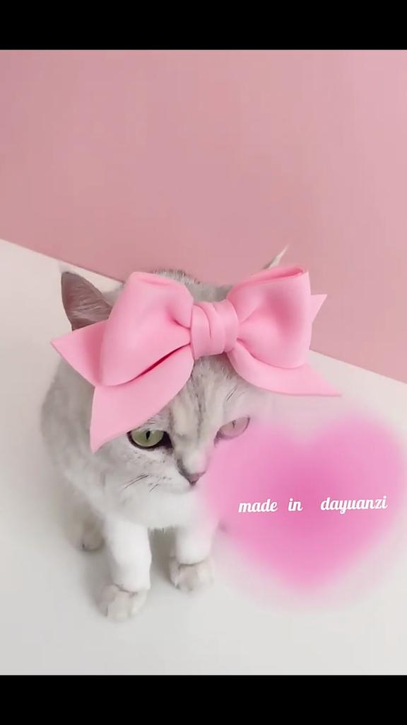 Pet Headdress Princess Style Ultra-Light Elastic Friendly To Skin Easy-wearing Dress Up Cotton Bow-knot Cat Hair Hoop Cosplay Pet Headband Pet