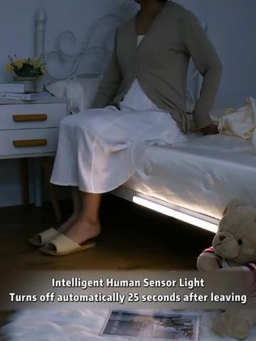 Rechargeable Motion Sensor LED Night Light Wireless Under Cabinet Lamp PIR Smart Closet Light for Kitchen Wardrobe Stairs Bedroom Home Decor