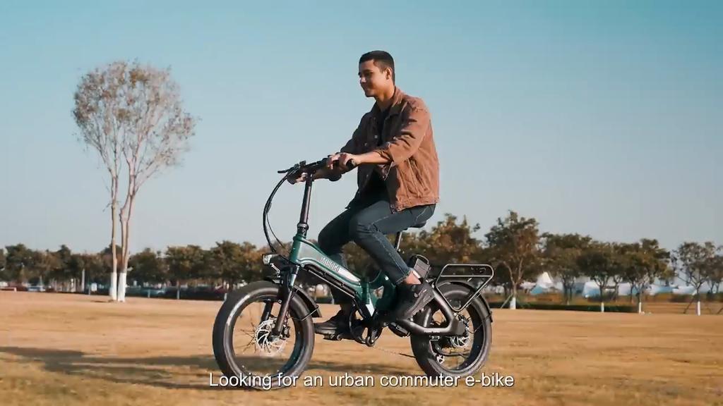 Electric Bicycle Foldable MIHOGO 20" 1000W Motor Top Speed 40Km/h 48V 29AH Max Range 268Km Load 120Kg 7 Speed ONE