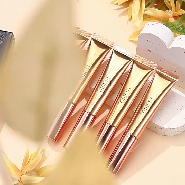 QIBEST Multifunktionaler Make-up-Stift, Rouge, Textmarker, Fixierstift, Perlmutt, feiner Blitz, mattes, natürliches, aufhellendes Gesichts-Make-up