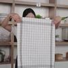 12-1 Pcs Highly Absorbent Kitchen Towel - Checkered Pattern Low Plush Pad, Used for Drying Utensils, Cleaning, and Hand Wiping