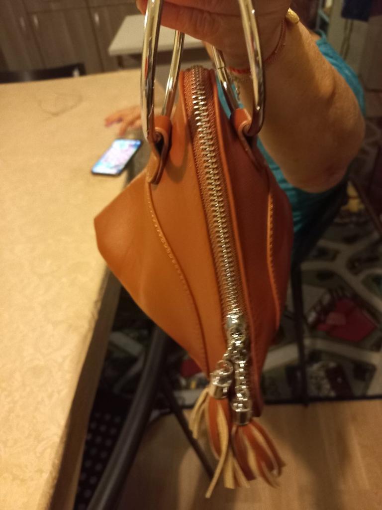 Pochette Donna Felicità Senape – Nima Pelletterie