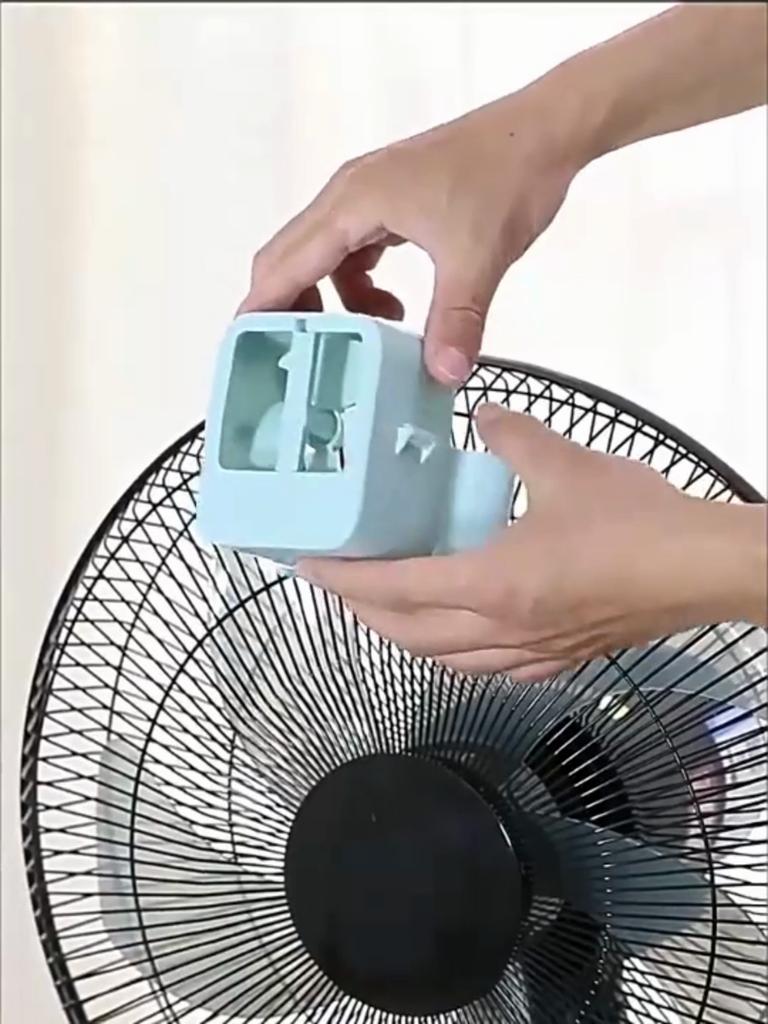 Summer Cooling Home Floor Standing Fan With Ice Bucket Rapid Cooling Desk Fan For Home Office Living Room Cooling Gadget