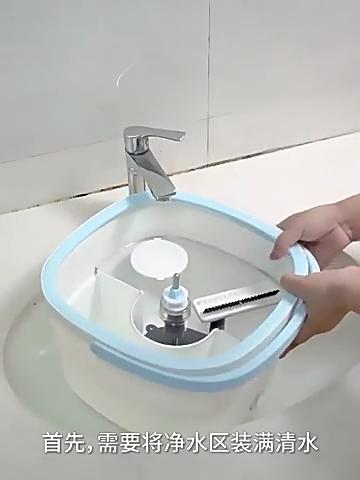 Mocio Rotante Moderno con Manico in Acciaio Inossidabile e Panno in Microfibra Superfine per Uso Domestico