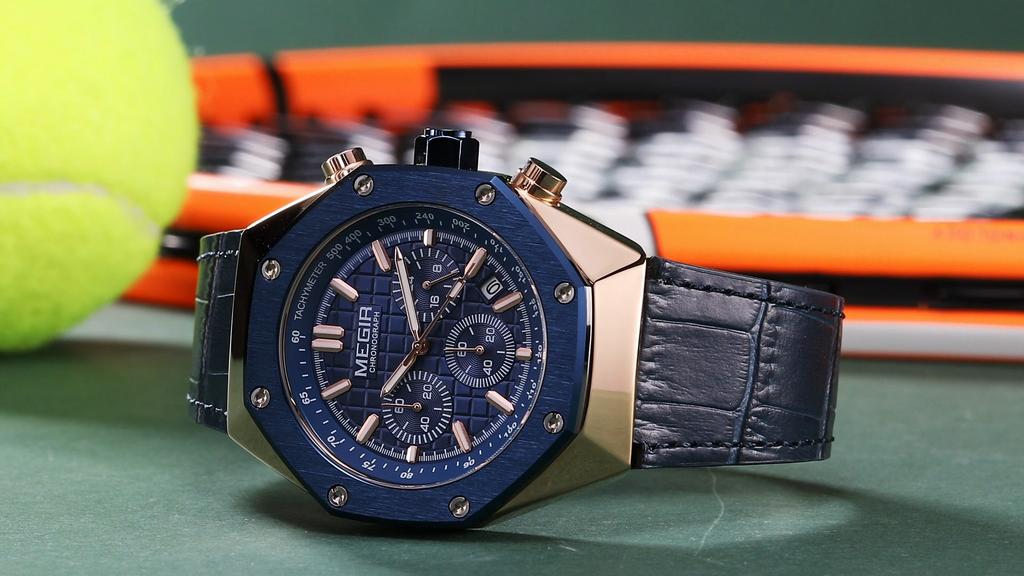 MEGIR Luxury Men Sports Watches Chronograph Fashion Quartz Wristwatch Men's Casual Business Date Clock Relogio Masculino 2213