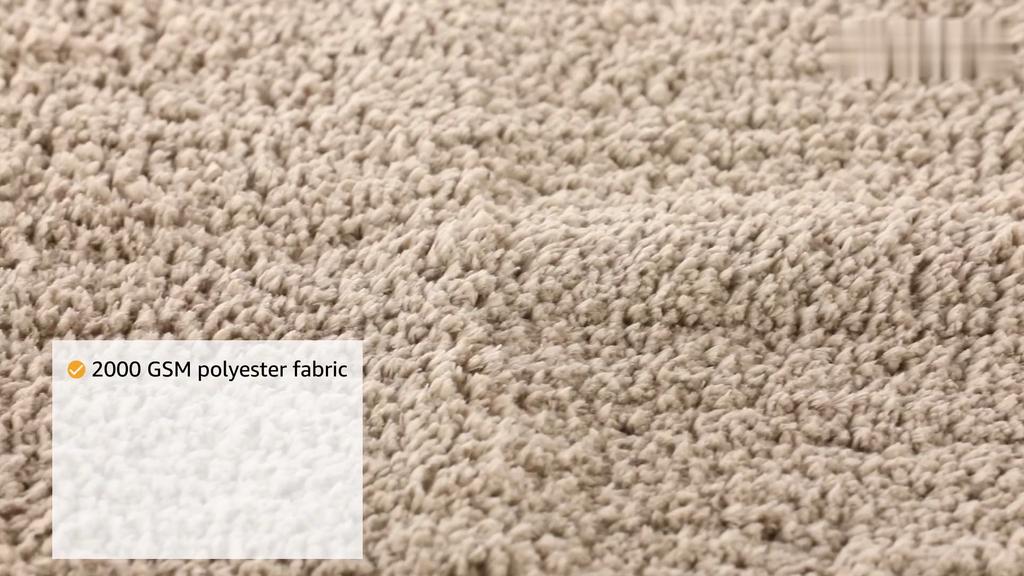 Premium Anti-Slip Microfibre Bathmat - 60cm X 40cm, Light Taupe