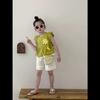 Girls' 2-Piece Cotton Set - Summer Baby Girl Flower Pattern Top+white Shorts Cute Casual Outfit S-XXL