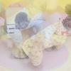 Spring Summer Dog Jumpsuit Flower Pattern Button Decor Soft Stretchable Puppy Jammies 4 Legs Pet Apparel Outfits for Small Medium Dogs