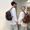 Large Capacity Men's Backpack Multi-Function PU Backpack Travel Computer Bag Women Backpack