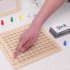 Montessori Wooden Multiplication Board Game Children Math Educational Toys Counting Hundred Board Interactive Thinking Game