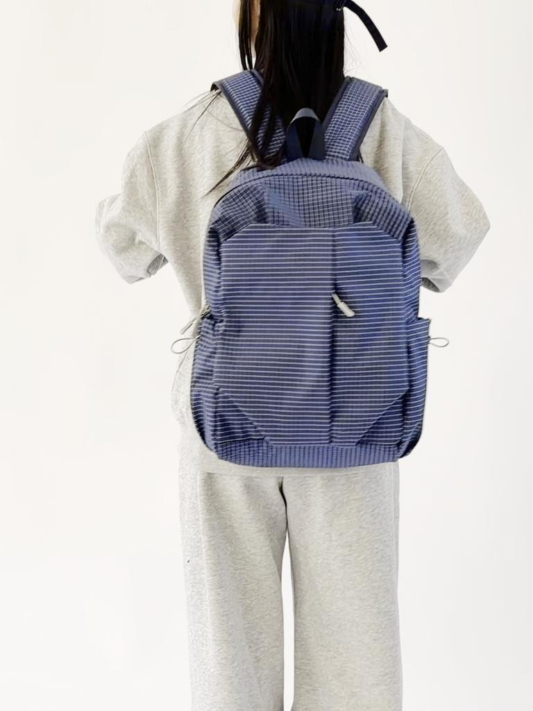 Nylon Commuter Backpack Lightweight Outdoor Large Capacity Check Student Backpack