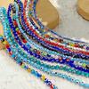 4/6/8mm Colorful Round Shape Evil Eye Beads Loose Lampwork Glazed Glass Beads for Jewelry Making