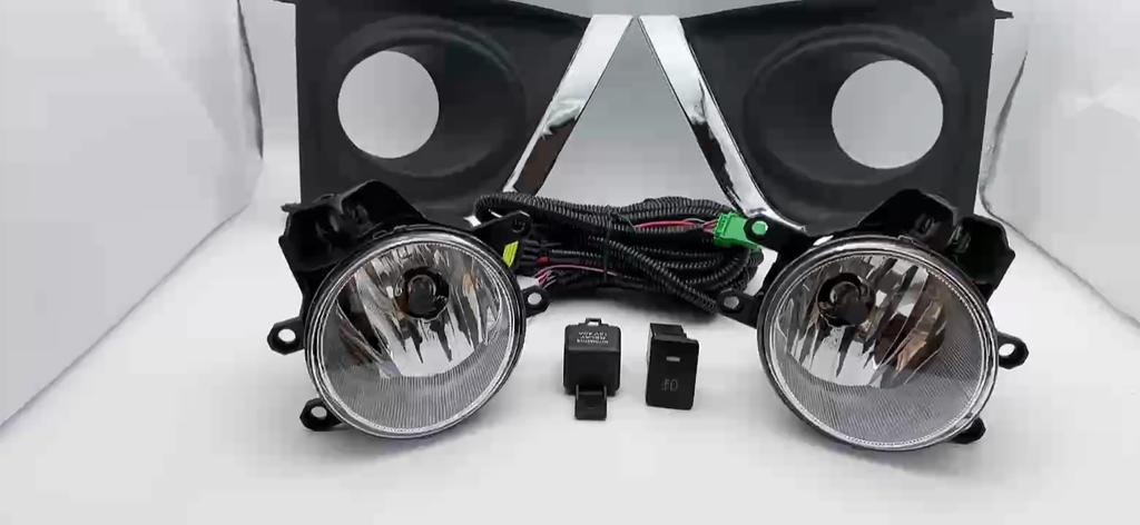 1 set Fog Lights Headlight For Toyota Corolla Altis 2014 2015 2016  Fog Lamp Cover Grill Bezel Front Bumper Fog Light