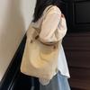 Canvas Bag Solid Color Large Capacity Student Handbag Women's Shoulder Bag Underarm Bag