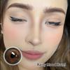FreshLady 1 Pair 2pcs 14.20mm Natural Brown Colored Contact Lenses, Yearly Disposable 40% Water Contact Lenses