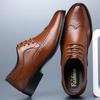 Shoes Genuine Calfskin Leather Brogue Dress Shoes Classic Business Formal Shoes Man Handcrafted Mens